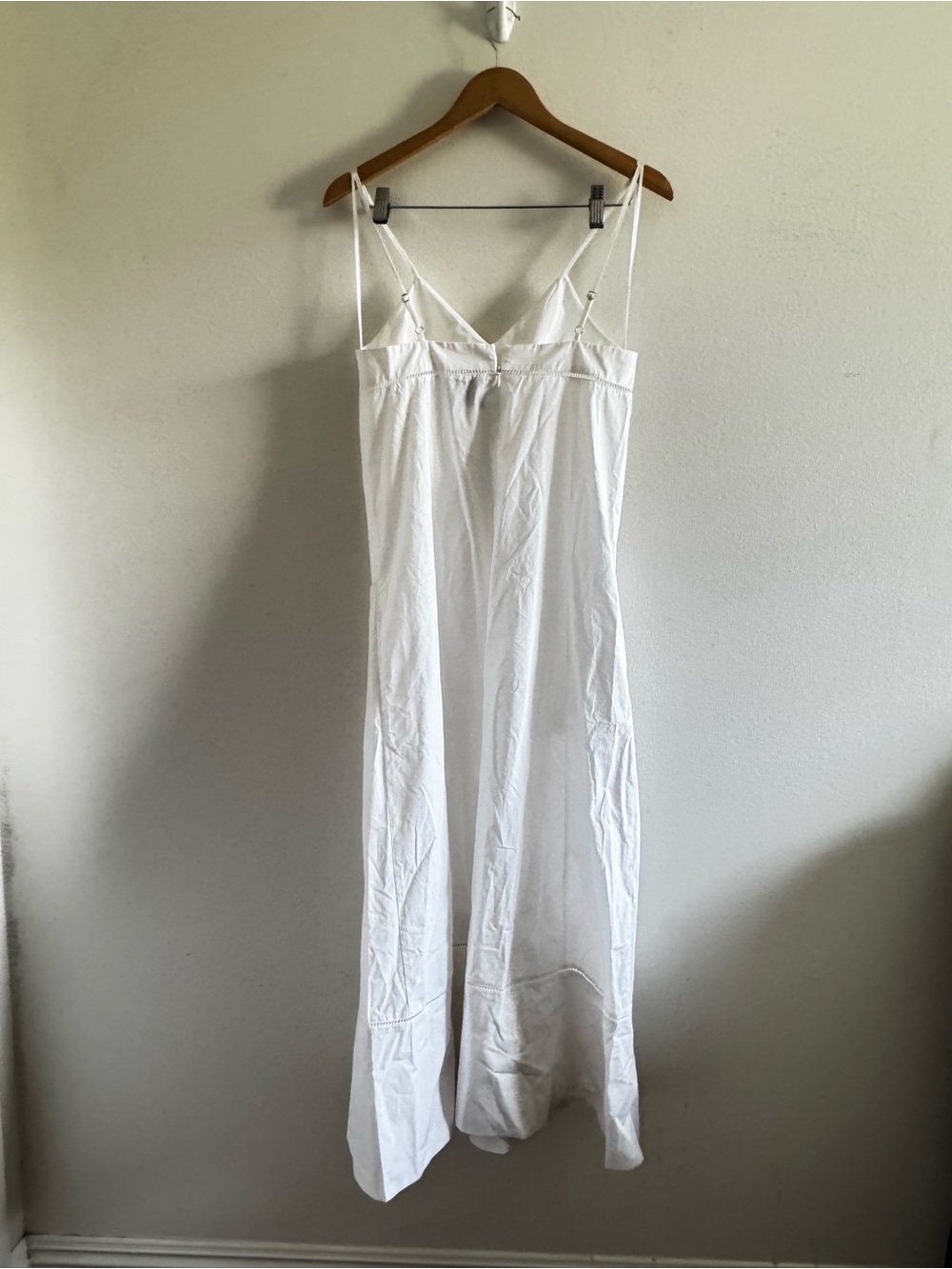 G. Label by Goop Après Spaghetti Strap Empire Waist White Maxi Dress size 0 - Picture 3 of 7